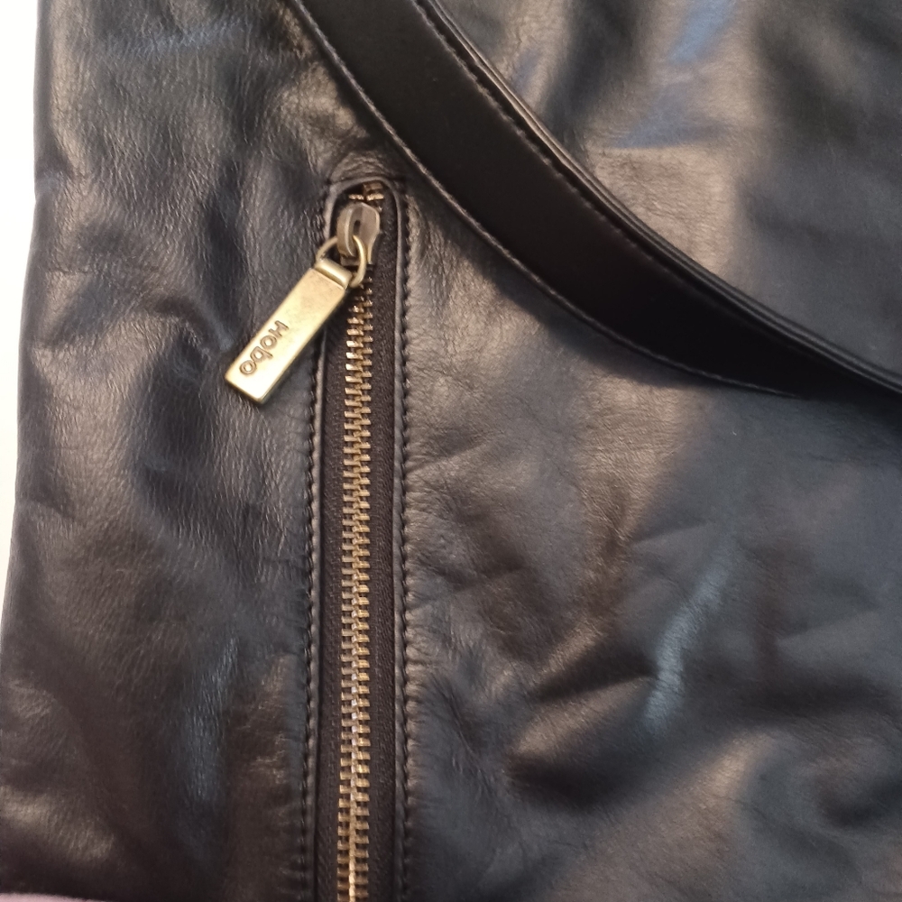 Hobo International Leather Shoulder Bag Crossbody Purse Black - Picture 7 of 8